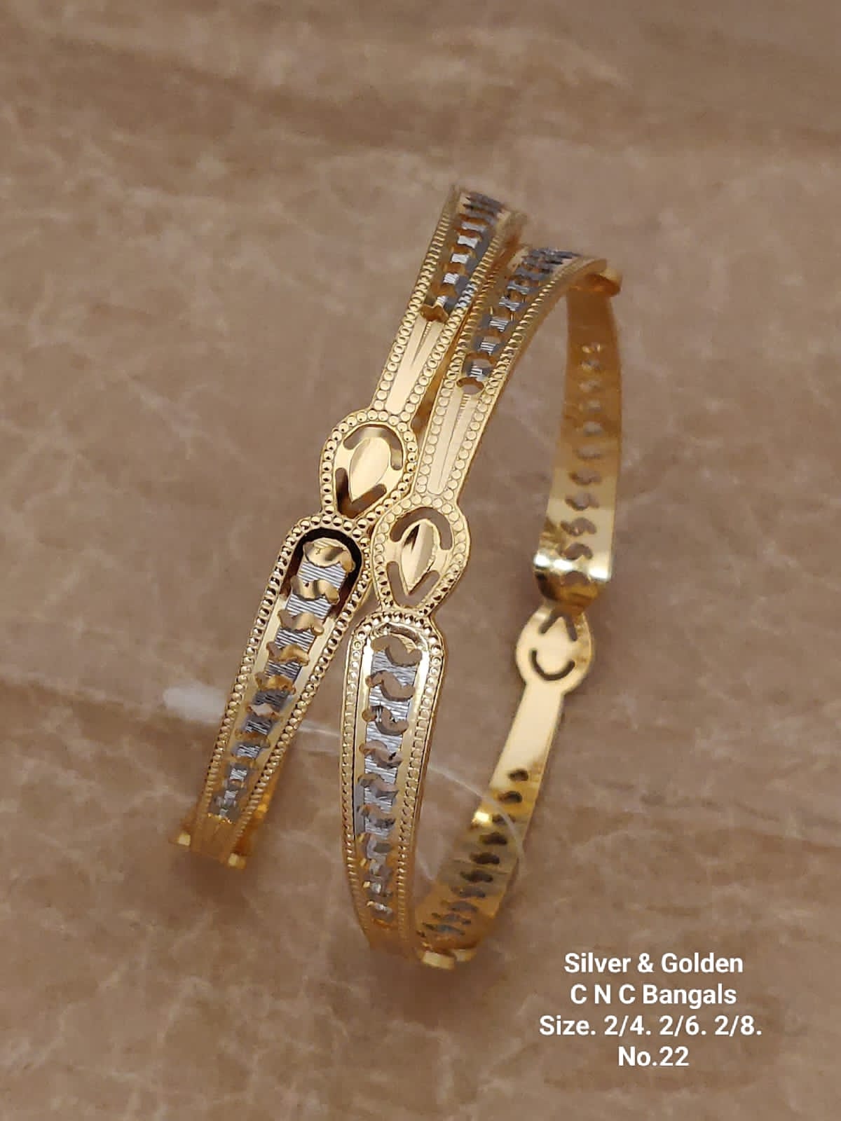 Silver And Golden Fancy Designer Bangles Catalog
